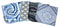 1 Ply Moroccan Tile Flannel Washable Lunchbox Napkins 12x12 inches 5 Pack- Proudly Made in the USA!...