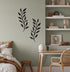 Vivegate Scroll Olive Branch Leaf Metal Wall Decor - 16"X16" 2 Black Wrought Iron Scroll Vine Art Metal Wall Farmhouse Signs For Hanging Above Doo...