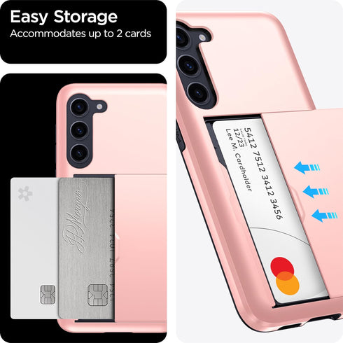 ???????? ?????? Samsung Galaxy S23 FE Case with Card Holder - Wireless Charging Compatible Samsung S23 FE Wallet Case with Hidden Card Slot for Wo...