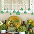 St.Patrick’s Day Hanging Shamrock Swirls Decorations(30Count), Konsait Lucky Irish Green Shamrock Foil Swirl for Home Party Ceiling Window Wall De...