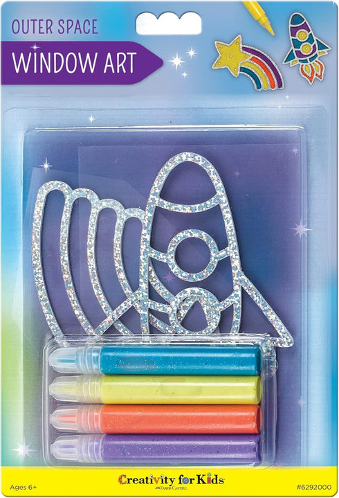 Creativity for Kids Window Art Outer Space - Create Your Own Window Art, Suncatcher Kits for Kids, Space Toy Stocking Stuffers for Kids...