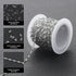 32.8 Feet Silver Stainless Steel Chain Roll Lip Link Chains 4x2mm Silver Necklace Chain with Jump Rings Lobster Clasps Choker Cable Chains for DIY...