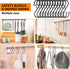 12Pcs S Hooks Hanging Safety Buckle - 3.5 inch Heavy Duty S Hooks,Hanging Plants for Closet Hooks, Clothes, Kitchen Utensil, Pots and Pans, Bags (...