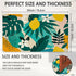 Door Mat,Abstract Modern Welcome Mat,Tropical Palm Leaves Doormats Indoor Entrance, Indoor Outdoor Mat, Low-Profile Floor Rugs for Entry, Patio, 1...