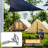 33 Pcs Sun Shade Hardware Kit for Rectangle Triangle Shade Sail - Retractable 4.5'' to 6.5'' 304 Marine Grade Stainless Steel Sun Shade Sail Insta...