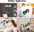 Hexagon Felt Bulletin Board, 8.7"x7.5"x0.35" 2 Pack Self-Adhesive Tiles Pin Board for Office Home School Decor Stickers Memos Photos Display(BK-19...