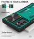 Case for Samsung Galaxy S22 Ultra: Rugged Protective S22 Ultra 5G Mobile Phone Cover with Kickstand & Slide - TPU Shockproof Bumper Textured Matte...