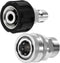 Tool Daily Pressure Washer Adapter Set, Quick Connect Kit, Metric M22 15mm to M22 Metric Fitting, Stainless Steel, 5000 PSI...