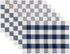 DII Buffalo Check Collection, Classic Farmhouse Placemat Set, 13x19, Navy & Cream, 6 Piece...