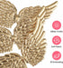 NUOBESTY Angel Wing Shape Embroidered Patches, Iron on Patches Applique DIY Craft Decoration Sew On for Clothes Jeans 12pcs (Gold)...