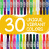 Tempera Paint Sticks (30 Large Paint Sticks) - Paint sticks for Kids Washable - Safe Arts and Craft Paint Sticks for Toddler or Child Use - For Wo...