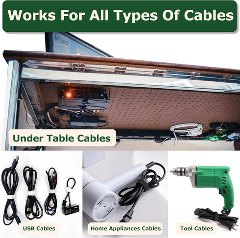 ECOHomes 3/4 Inch x 75 FT Cable Ties Wrap, Double Sided Hook And Loop Straps Roll Tape, Self Gripping Strips for Cable & Cord Management Home & Of...