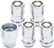 CARTMAN Universal Chrome Wheel Lock Set(M12 x 1.5 Thread Size), 4 Locks / 1 Key, Antitheft Tire Lock Set for Cars...