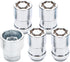 CARTMAN Universal Chrome Wheel Lock Set(M12 x 1.5 Thread Size), 4 Locks / 1 Key, Antitheft Tire Lock Set for Cars...