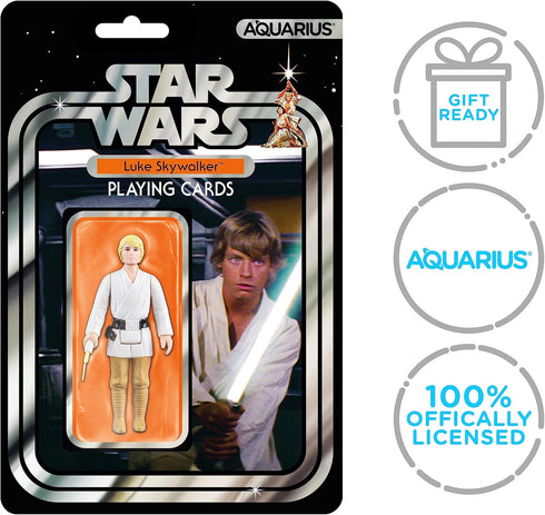 Aquarius Star Wars Luke Skywalker Premium Playing Cards - Luke Skywalker Themed Deck of Cards for Your Favorite Card Games - Officially Licensed S...