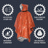 Go Time Gear Emergency Survival Life Poncho 2 Pack - Thermal Use in Camping, Survival Gear - Includes Whistle & Paracord...