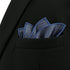 S&W SHLAX&WING Pocket Squares for Men Blue with Dots Business for Suit Jacket...