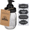 Jarmazing Products Mason Jar Foaming Soap Dispenser - Black - with 16 Ounce Ball Mason Jar - One Pack!...