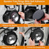 6.5" Foam Speaker Enhancer, 4PCS Self Adhesive Car Door Speaker Foam Rings, Car Door Speaker Fast Rings, 6.5" Speaker Baffle, Universal High Rebou...