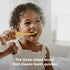 Frida Baby Triple-Angle Toothhugger Training Toddler Toothbrush | Toddler Toothbrush 2 Years and Up, Cleans All Sides at Once | Yellow...