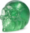 Artistone 2.0" Green Fluorite Crystal Skull Head Decor Statue,Hand Carved Natural Polished Gemstone Human Skull Figurine Pocket Reiki Healing Ston...