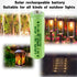 AA Solar Light Batteries Rechargeable AA Batteries NIMH 600mAh 1.2V Double A Rechargeable Battery for Garden Lawn Landscaping Solar Lamps Remotes...