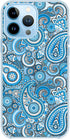 Blingy's for iPhone 13 Pro Case (6.1 inch), Bandana Pattern Tribal Design Ethnic Paisley Art Design Transparent Soft TPU Protective Clear Case Com...