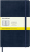 Moleskine Classic Notebook, Hard Cover, Large (5" x 8.25") Squared/Grid, Sapphire Blue, 240 Pages...
