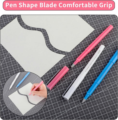 Giantree 3Pcs DIY Diamond Art Painting Parchment Paper Cutter Ceramic To Cut Pen, Craft Art Ceramic Blade Perfectly Painting with Diamonds Tools A...