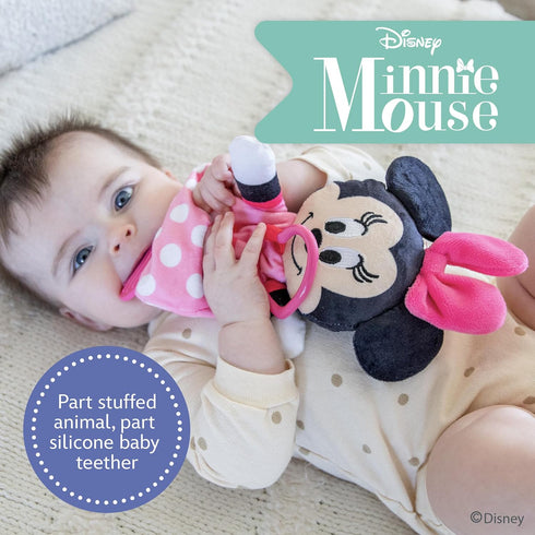 Kids Preferred Disney Baby Minnie Mouse Plush and Sensory Crinkle Teether Toys for Newborn Baby Boys and Girls 10 inches...
