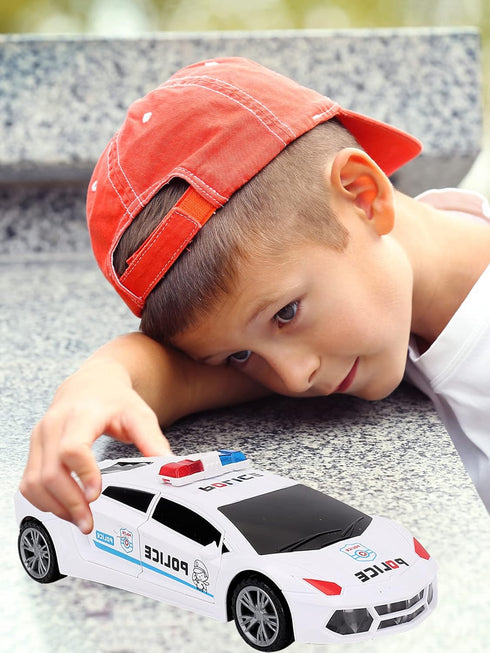 Toy Cars, Police Car Toys for Boys 3-5, Police Car Spinning Toy with Music Lights and Siren, Automatic Door Opening Spin Toy for Outdoor Indoor Ki...
