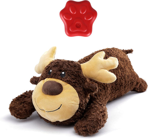 Dog Heartbeat Toy for Separation Anxiety Relief, Heartbeat Puppy Toy with Automatic Timing, Puppy Heartbeat Stuffed Animal for Dogs Cats Pets...