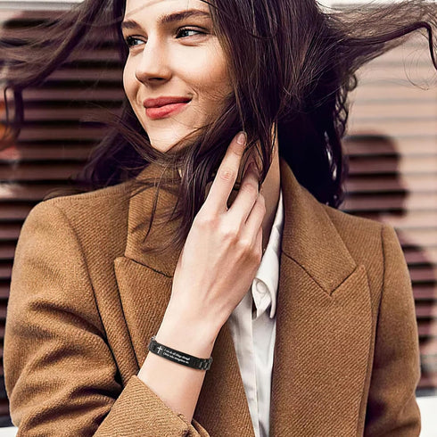 VNOX Personalized Religious Jewelry-Engraved Inspirational Christian Faith Bible Verse Quote Wristbands Elegant Link Bracelet Encouragement Gift,C...