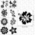 17 Pieces Flower Stencils for Painting on Wood Large Sunflower Painting Stencil Template Summer Butterflies Bird Rose Leaf Reusable Stencils DIY f...