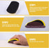 Sanding Block 3 PCS Hook and Loop Sanding Block and 1 PCS Mouse Sander 1 Pack Round and Mouse Sanding Block Set for Woodworking Furniture Making A...