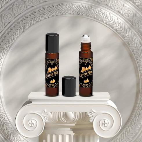 Bargz Natural Egyptian Musk Oil Bottle 0.33oz/10ml - Perfume Fragrance for Sensual Skin, Hair, Body & Massage - Pure and Exquisite Aroma (Roll on)...