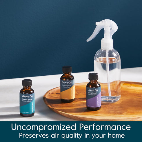 Grove Co. Air Freshener Concentrate (4 x 1 fl oz) Liquid Room Spray Refills, SANCTUARY Room Fragrance - 100% Natural Lavender, Blue Sage and Clove...