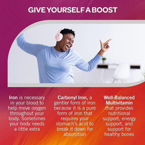 Geritol, Multivitamin Supplement, Contains B-Vitamins, Antioxidants, Vitamins C, E & D and Iron, 26 Essential Vitamins and Minerals, Gluten-Free, ...