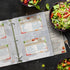 Full Size 4x6 for 8.5x11" Pack of 50 Recipe Card Protectors Top-Loading Crystal Clear Recipe Card Sleeves with 2 Pockets for 3 Ring Binder, Plasti...