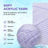 Mary Maxim Baby’s Best Lavender Yarn for Crocheting and Knitting, Lightweight Size 2 Yarn for Baby Blankets, Afghans and Clothing, Soft Acrylic Ny...