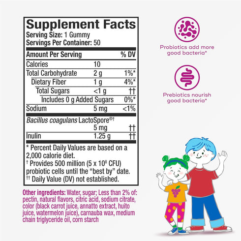 Align Probiotic, Kids Gummies, Prebiotic + Probiotic helps support a healthy digestive system*, #1 Doctor Recommended Probiotic Brand‡, 50 Gummies...