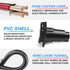MICTUNING 4-Way Flat to 7-Way Round Blade Trailer Adapter Wiring Plug Connector with Mounting Bracket...