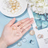 PH PandaHall 40pcs 2 Colors Adjustable Flat Ring Base Blank, Metal Round Finger Ring Trays Ring Blanks with 8mm Flat Base Rings Cabochon Base Beze...