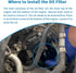 Oil Filter 311401 298939 Compatible with Maserati Ghibli & Quattroporte V6 Engines 2014-2022...
