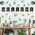 Whaline 29 Pieces Eucalyptus Bulletin Board Set Welcome Banner Simply Boho Bulletin Board Decor Boho Greenery Calendar Cutout Decorations for Back...