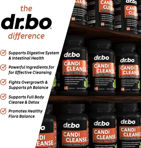 Candi Cleanse Support Supplement Pills - Anti Overgrowth Supplements for Women & Men - Extra Strength Balance Control Probiotic Complex Cleanser -...
