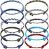 20 Pieces Nautical Braided Rope Bracelet Handmade Navy Rope Cord Bracelet Adjustable String Wave Bracelets for Men Boys Teens...