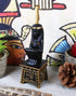 Ebros Gift Egyptian Goddess Maat Squatting On Pedestal with Ostrich Feather Statue 6" H Deity of Truth & Justice Figurine...