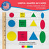 Basic Shapes 1: Circles, Triangles, Squares, Ovals, 676 Pieces US Made Card Stock Punch Out Geometric Shapes in 3 Sizes and 4 PRIMARY Colors for M...