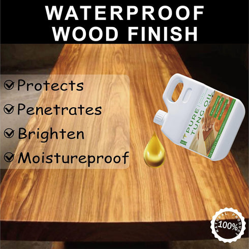 Godora 8 oz Pure Tung Oil for Wood Finishing, Wood Sealer for Indoor & Outdoor Favored by Craftsmen, Waterproofing Tung Oil for Wood Product, Perf...